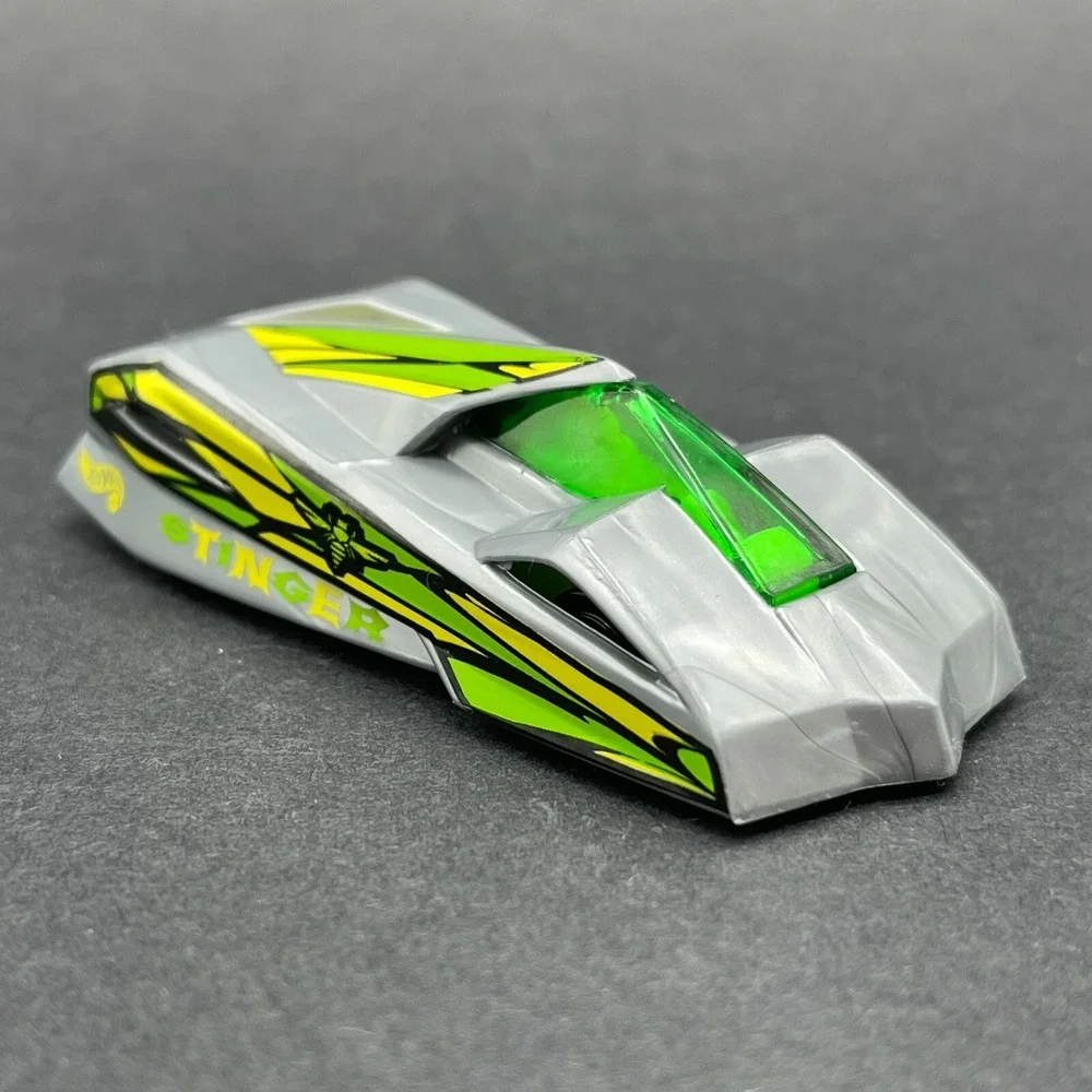 Hot Wheels Shadow Jet II Bee Stinger Car Vehicle Silver‎ Diecast 1/64 Scale #942